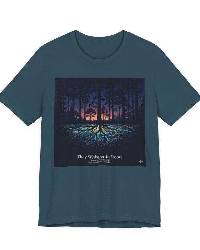 "They whisper in roots" Unisex Jersey Short Sleeve Tee