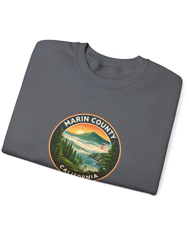 "Marin County, Above the Fog" Unisex Heavy Blend Crewneck Sweatshirt