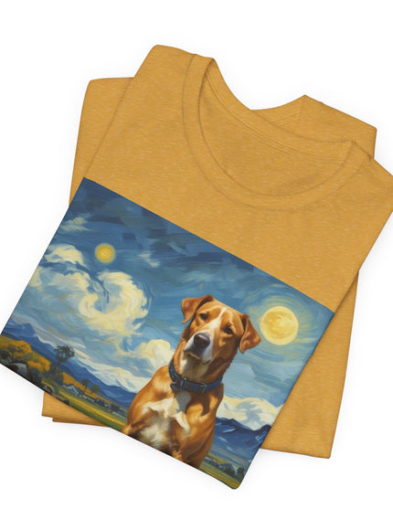"Dog - Vincent van Gogh Style" V.1 Unisex Jersey Short Sleeve Tee