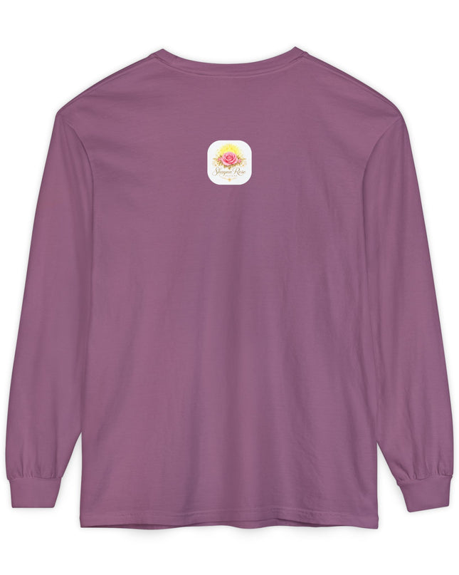 "Happy Valentine's Day" Unisex Garment-dyed Long Sleeve T-Shirt