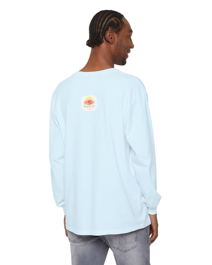 "Blessed and Beautiful" Unisex Garment-dyed Long Sleeve T-Shirt