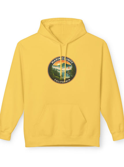 "Marin County, Above the Fog- no text" Unisex Midweight Softstyle Fleece Hoodie
