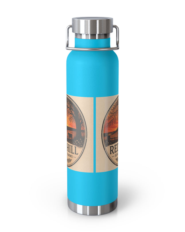 "Red Hill Sunset Farms" Copper Vacuum Insulated Bottle, 22oz