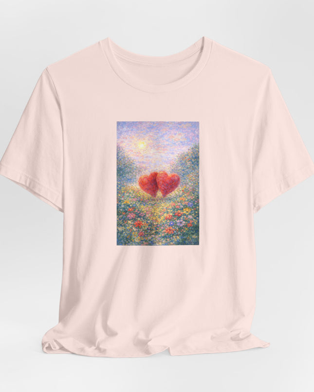 "Valentine's Day - Monet Style" Unisex Jersey Short Sleeve Tee