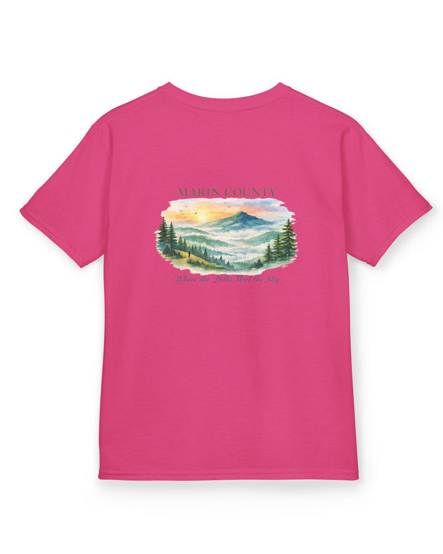 "Marin County, Where the Hills Meet the Sky" Kids Heavy Cotton Tee