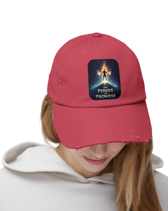 "The Power of Prowess" Unisex Distressed Cap