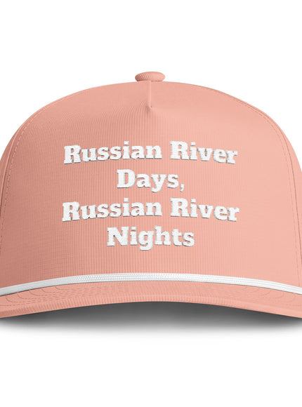 "Russian River Days, Russian River Nights" Sunwashed Rope Cap