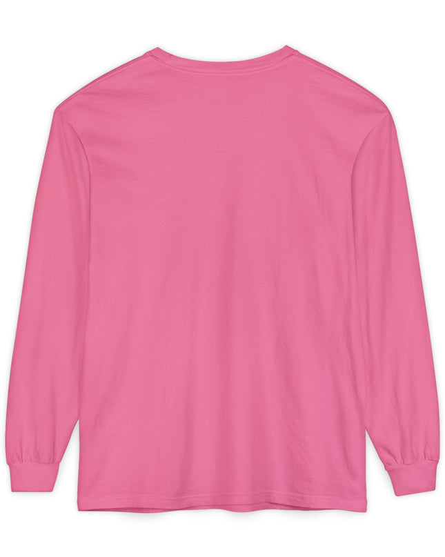"Be the Rainbow in Someone's Dark Cloud" Unisex Garment-dyed Long Sleeve T-Shirt