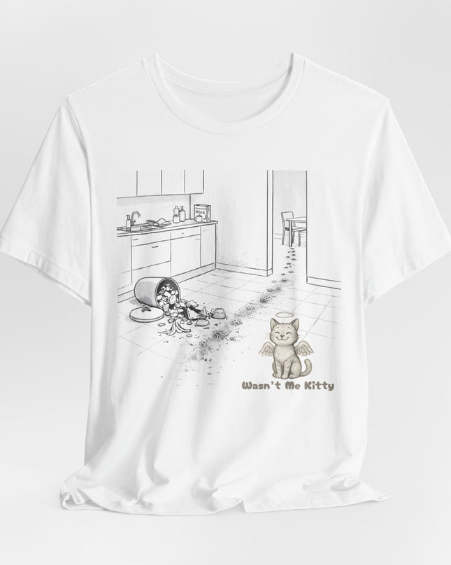 "Wasn't Me Kitty - Kitchen" Unisex Jersey Short Sleeve Tee