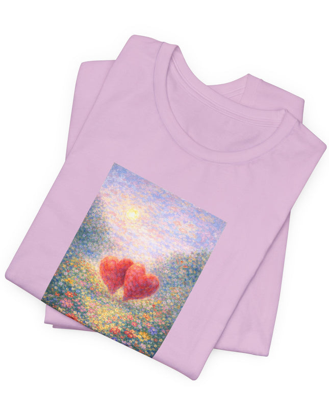 "Valentine's Day - Monet Style" Unisex Jersey Short Sleeve Tee