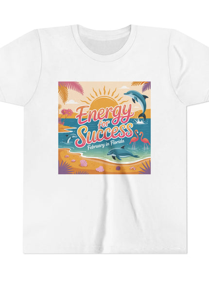 "February in Florida, Energy for Success" Youth Short Sleeve Tee