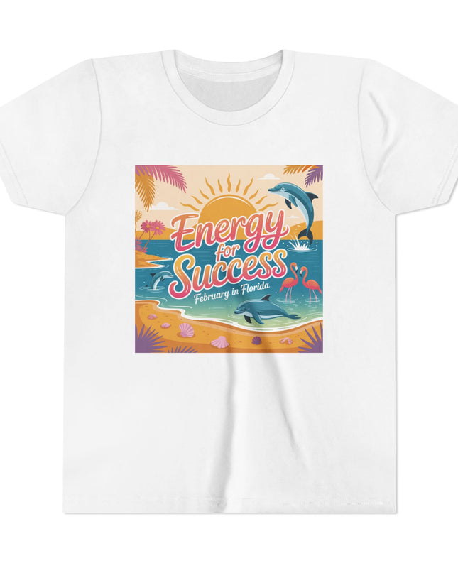 "February in Florida, Energy for Success" Youth Short Sleeve Tee