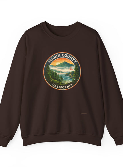 "Marin County, Above the Fog - no text" Unisex Heavy Blend Crewneck Sweatshirt