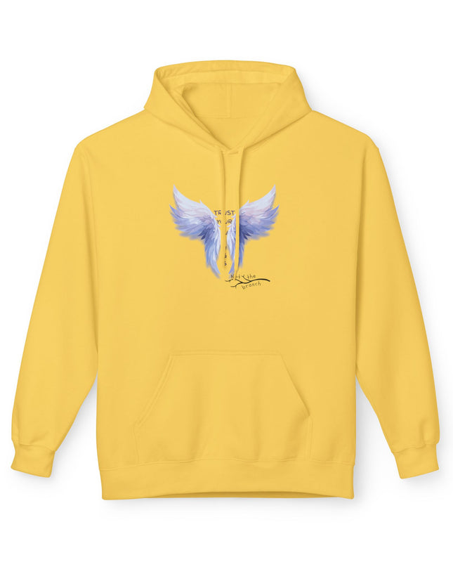 "Trust your Wings, Not the Branch" Unisex Midweight Softstyle Fleece Hoodie