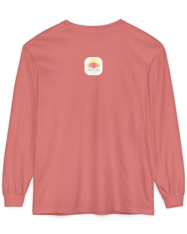 "Happy Valentine's Day" Unisex Garment-dyed Long Sleeve T-Shirt