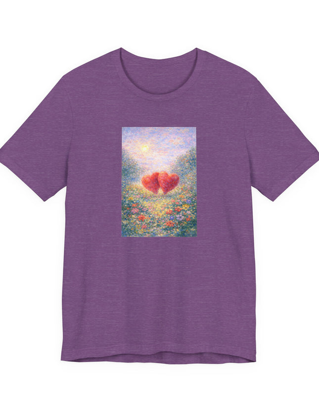 "Valentine's Day - Monet Style" Unisex Jersey Short Sleeve Tee
