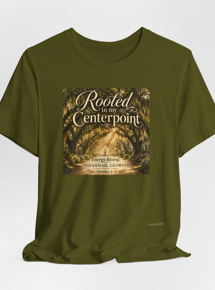 "Rooted in my Centerpoint" Unisex Jersey Short Sleeve Tee