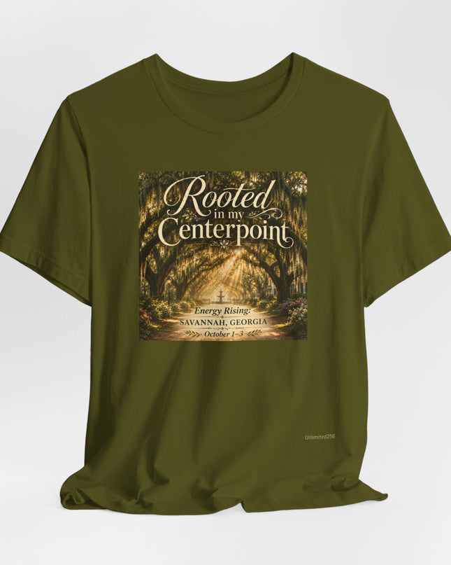 "Rooted in my Centerpoint" Unisex Jersey Short Sleeve Tee
