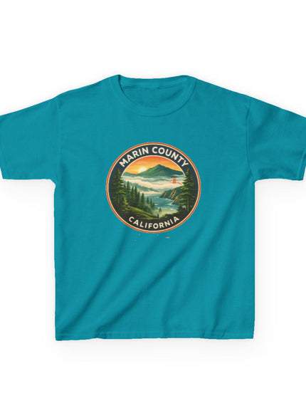 "Marin County, Above the Fog - no text" Kids Heavy Cotton Tee