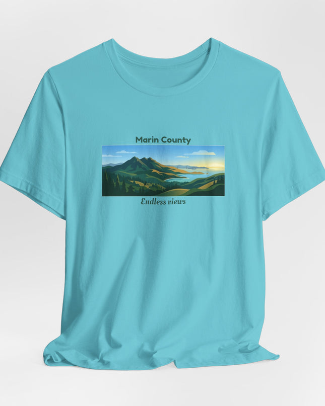 "Marin County - Endless Views" Unisex Jersey Short Sleeve Tee