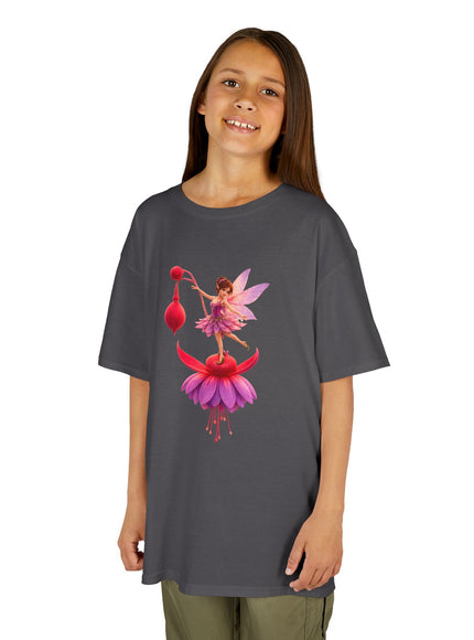 "Fuchsia Fairy" Kids Heavy Cotton Tee