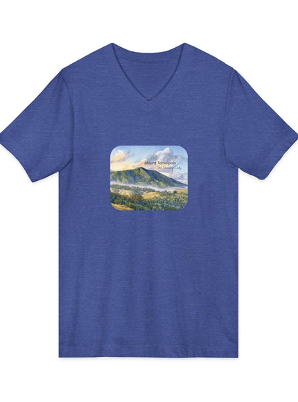 "Mount Tamalpais, the Sleeping Lady" Mount Tamalpais, the Sleeping LadyUnisex Jersey Short Sleeve V-Neck Tee