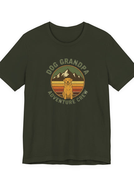 "Dog Grandpa Adventure Crew" Unisex Jersey Short Sleeve Tee