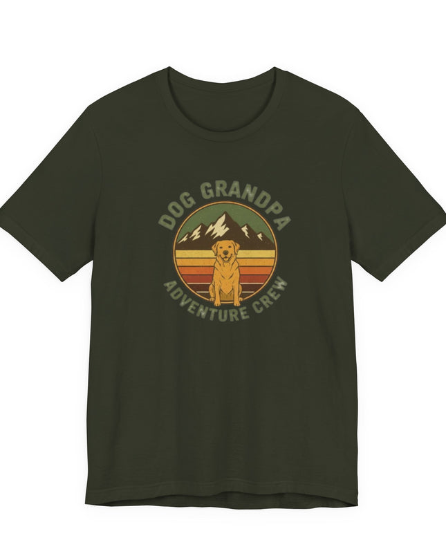 "Dog Grandpa Adventure Crew" Unisex Jersey Short Sleeve Tee