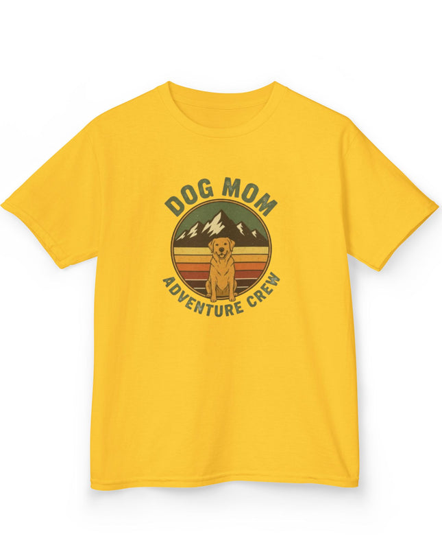 "Dog Mom Adventure Crew" Kids Heavy Cotton Tee