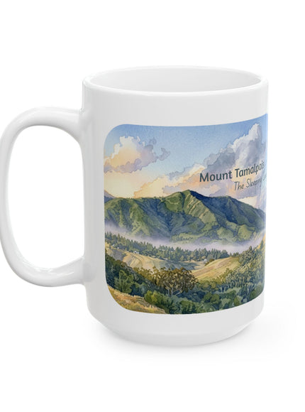 "Mount Tamalpais, the Sleeping Lady" Ceramic Mug, (11oz, 15oz)