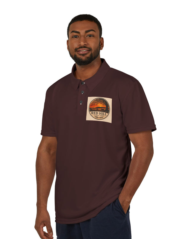 "Red Hill Sunset Farms" Unisex Polo Shirt (AOP)