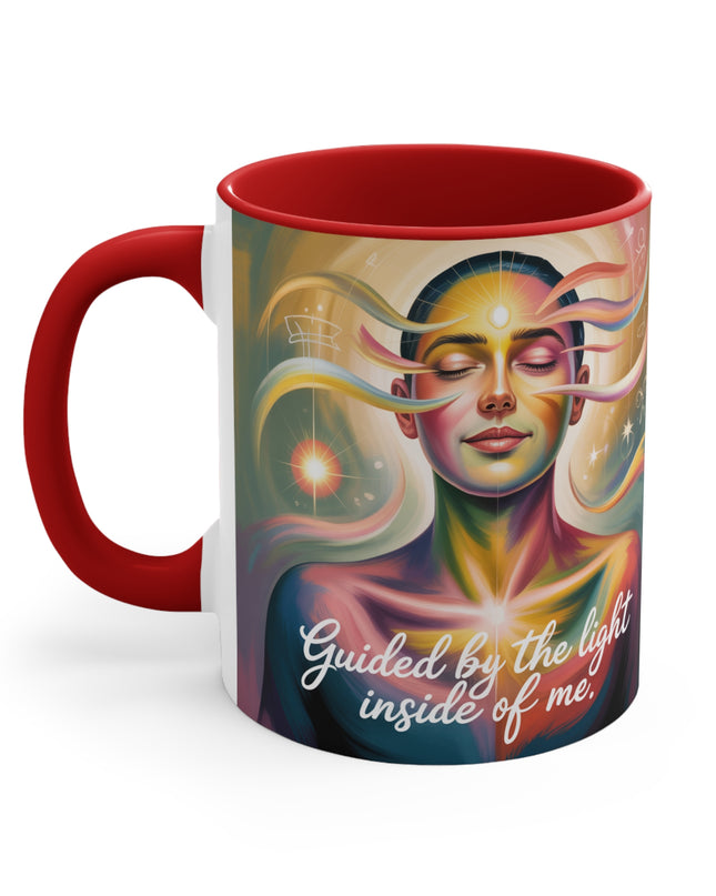 "Guided by the Light Inside Me" Accent Mug