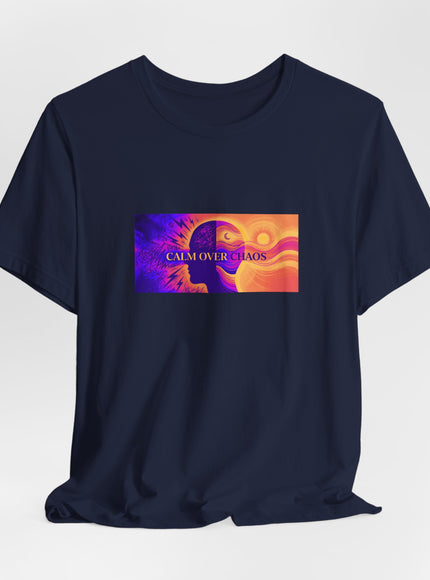 "Calm Over Chaos- Vivid" Unisex Jersey Short Sleeve Tee