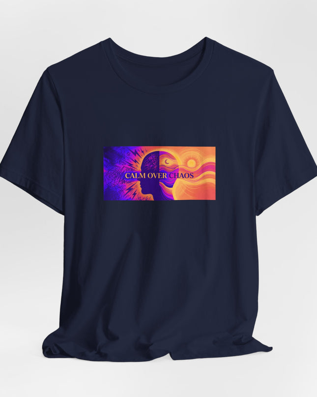 "Calm Over Chaos- Vivid" Unisex Jersey Short Sleeve Tee