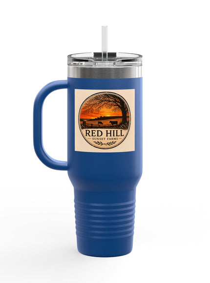 "Red Hill Sunset Farms" Insulated Travel Mug, 40oz