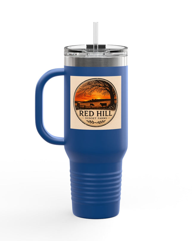 "Red Hill Sunset Farms" Insulated Travel Mug, 40oz