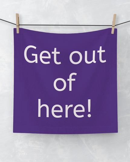 "Get out of here!" Scream Face Towel