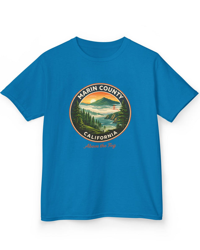"Marin County, Above the Fog" Kids Heavy Cotton Tee