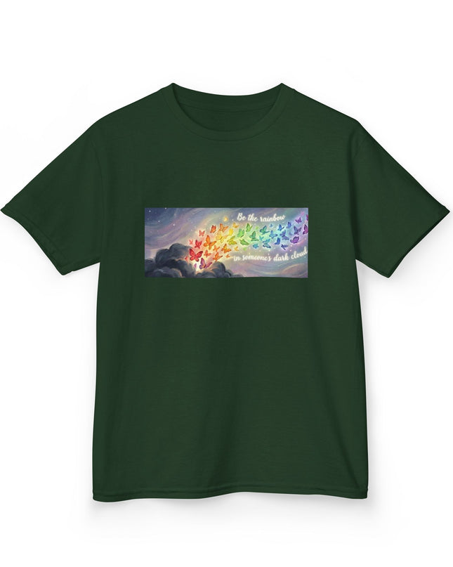 "Be the Rainbow in Someone's Dark Cloud" Kids Heavy Cotto Tee