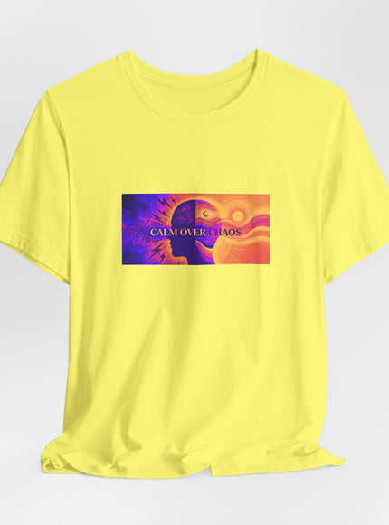 "Calm Over Chaos- Vivid" Unisex Jersey Short Sleeve Tee