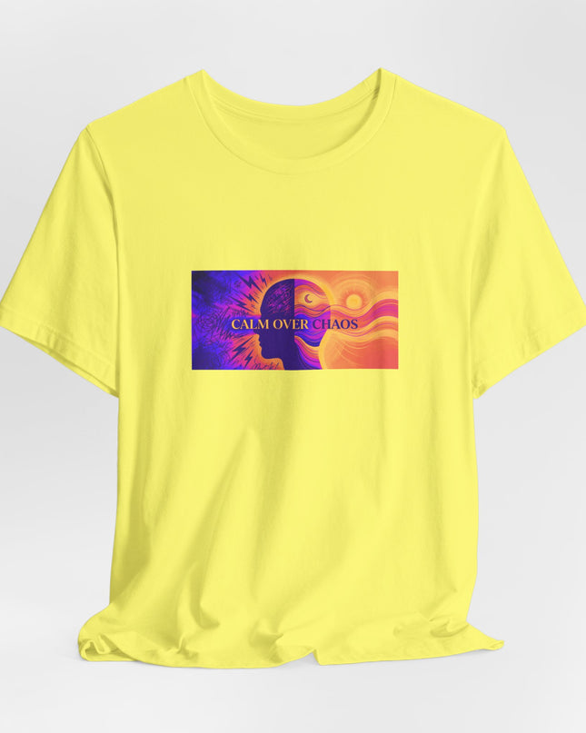"Calm Over Chaos- Vivid" Unisex Jersey Short Sleeve Tee