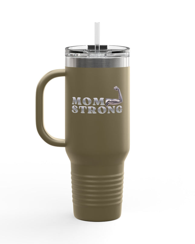 "Mom Strong" Insulated Travel Mug, 40oz