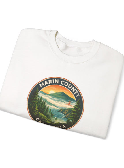 "Marin County, Above the Fog - no text" Unisex Heavy Blend Crewneck Sweatshirt