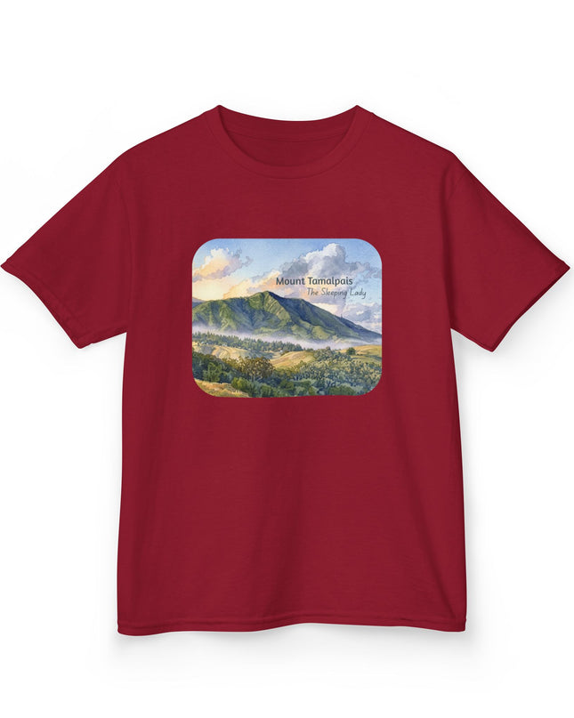 "Mount Tamalpais, the Sleeping Lady" Kids Heavy Cotton Tee