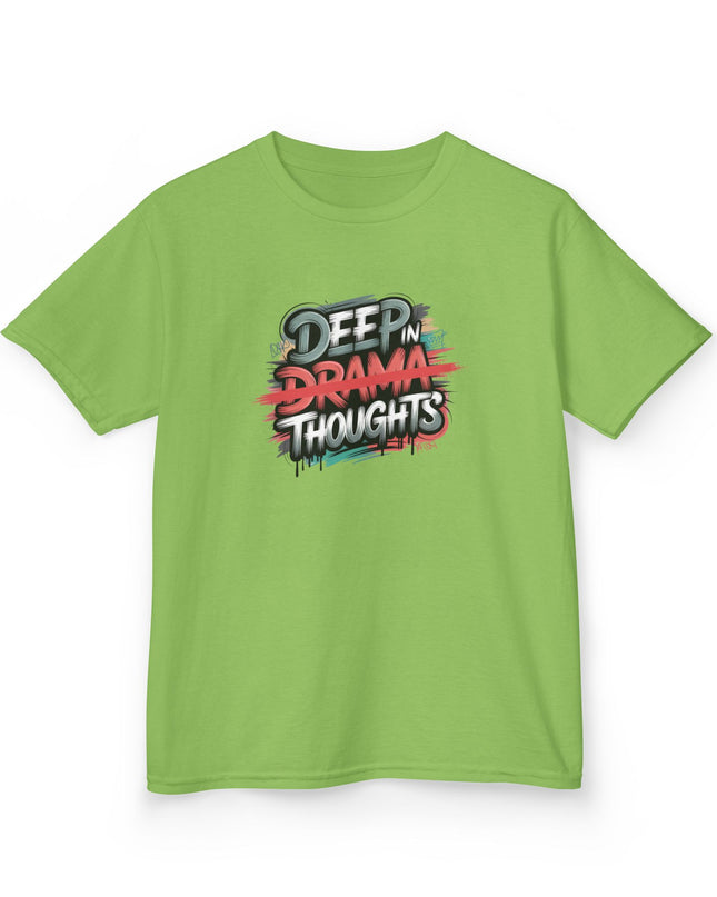 "Deep in Drama Thoughts" Kids Heavy Cotton Tee
