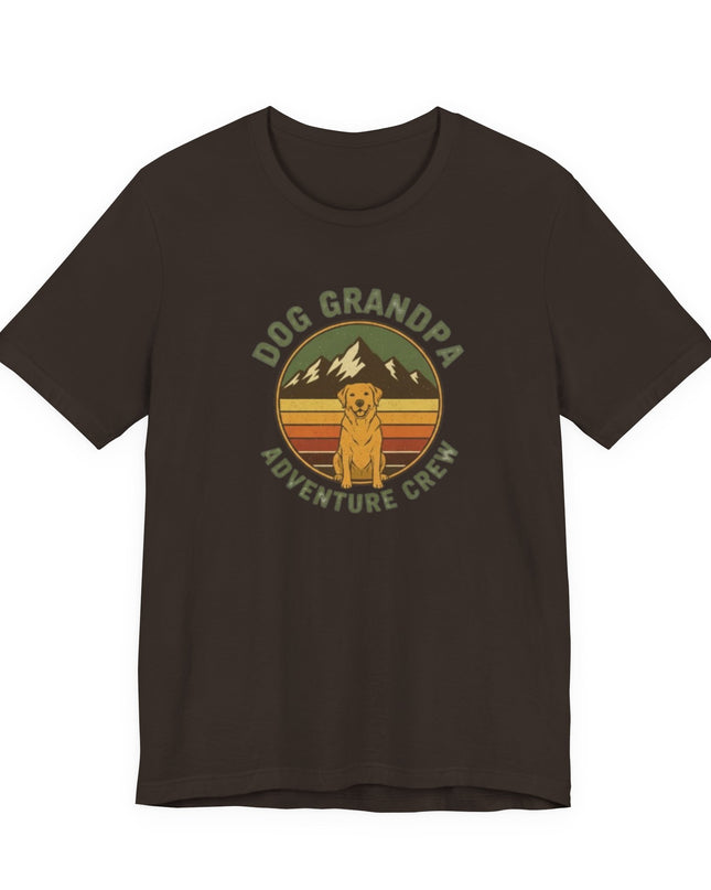 "Dog Grandpa Adventure Crew" Unisex Jersey Short Sleeve Tee