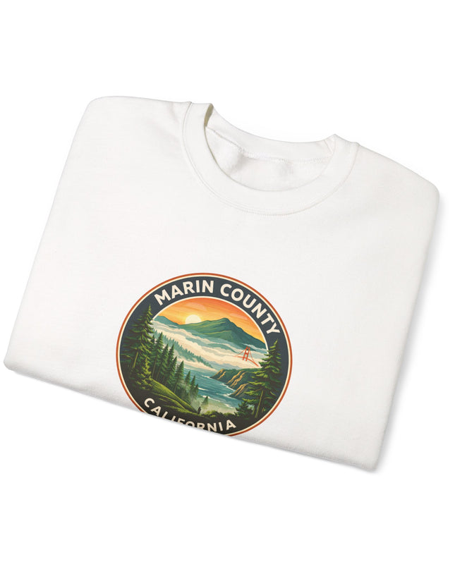 "Marin County, Above the Fog" Unisex Heavy Blend Crewneck Sweatshirt