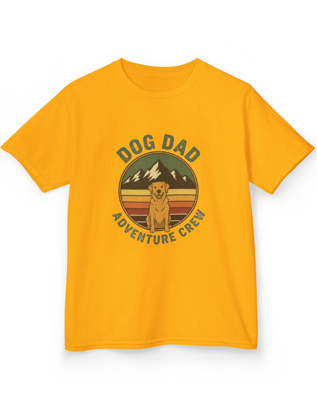 "Dog Dad Adventure Crew" Kids Heavy Cotton Tee