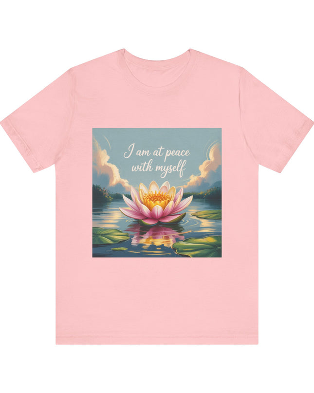 "I am at Peace with Myself" Women's and Men's Jersey Short Sleeve Tee