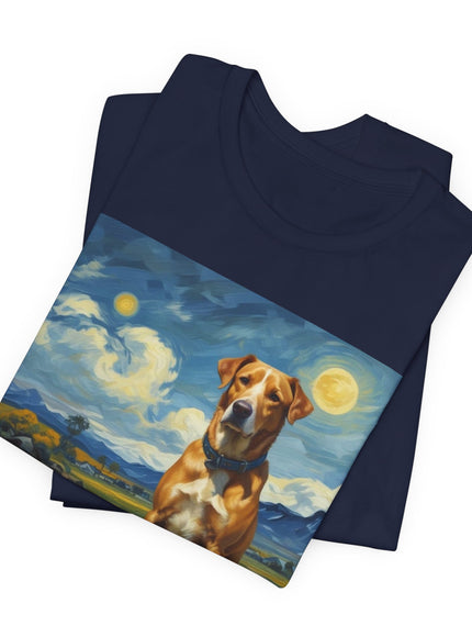 "Dog - Vincent van Gogh Style" V.1 Unisex Jersey Short Sleeve Tee